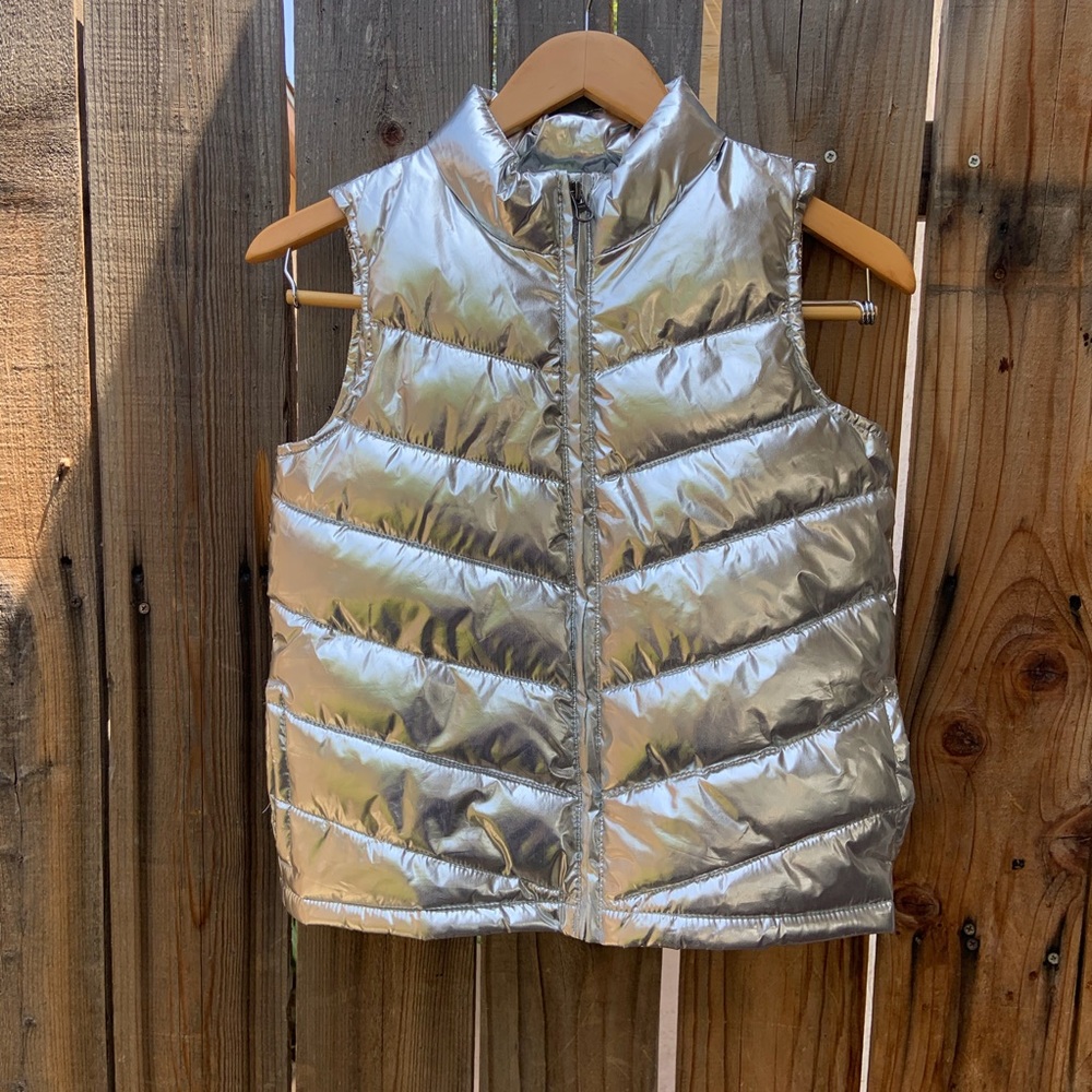 A silver jacket